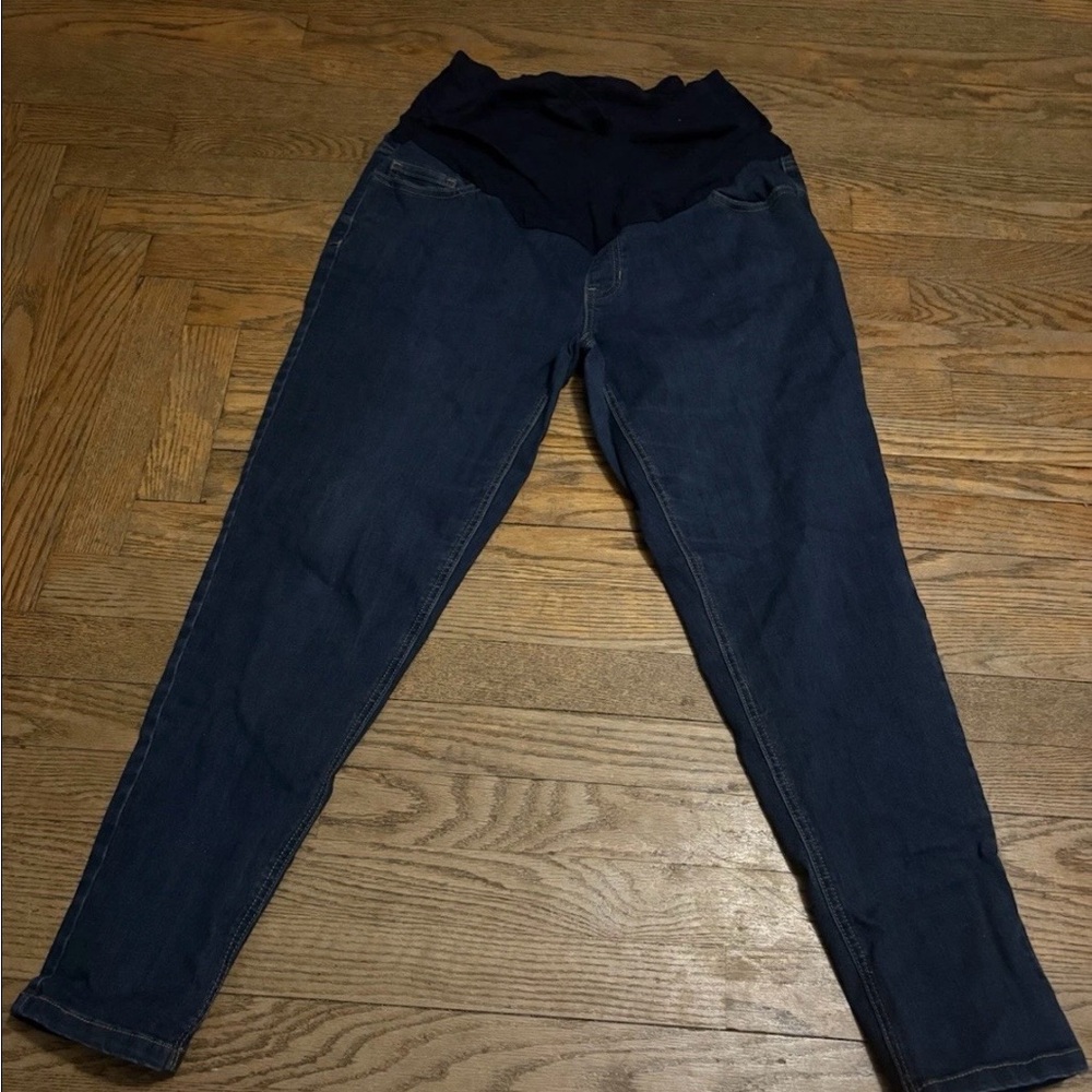 Time and Tru Women's Dark Blue Maternity Jeggings